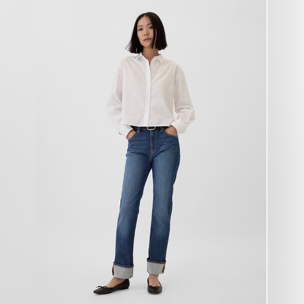 GAP Women's Straight Leg Jeans - Blue
